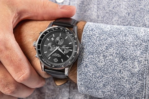 Giewont Zegarek Męski Giewont Chronograph Sapphire Czarny GW3520-A4