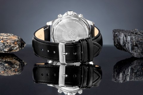 Giewont Zegarek Męski Giewont Chronograph Sapphire Czarny GW3520-A4