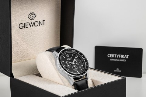 Giewont Zegarek Męski Giewont Chronograph Sapphire Czarny GW3520-A4