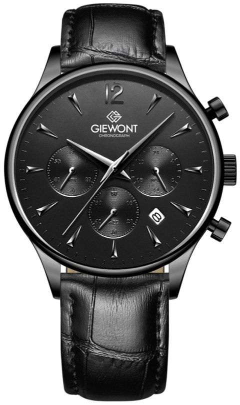 Giewont Zegarek Męski Giewont Chronograph Sapphire Czarny GW6310-A1