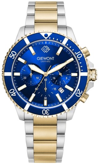 Giewont Zegarek Męski Giewont Chronograph Sapphire Multikolor GW3970-B5