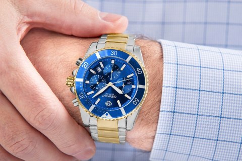 Giewont Zegarek Męski Giewont Chronograph Sapphire Multikolor GW3970-B5