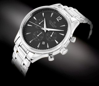 Giewont Zegarek Męski Giewont Chronograph Sapphire Srebrny GW6310-B2