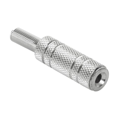 Gniazdo Jack 3,5 mm mono metal-kabel Cabletech