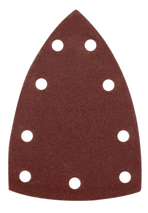 Papiery ścierne na rzep, żelazko 100 x 147 mm, P120, 5 szt., z 9 otworami do 04-623