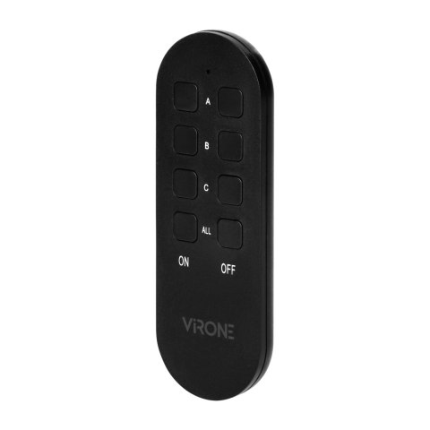 Zestaw bezprzewodowych gniazd MINI Schuko, sterowanych pilotem 2+1, 2300W, IP44