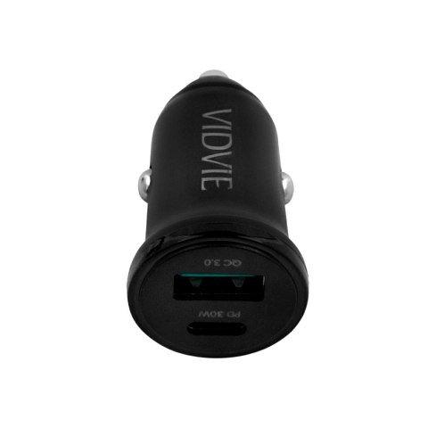Ładowarka samochodowa 30 W USB + USB typu C z funkcją PowerDelivery i QuickCharge
