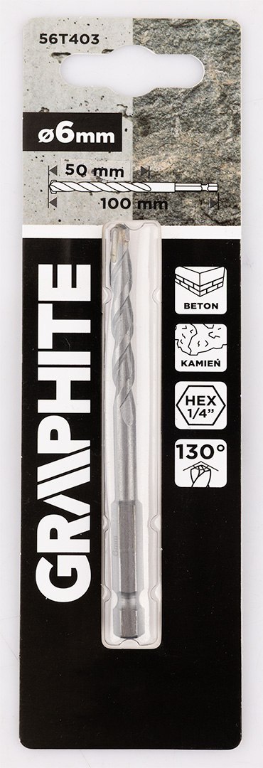Wiertło do betonu Hex 6 mm