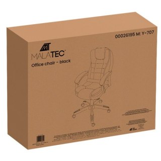 Fotel biurowy z podnóżkiem- czarny Malatec 26195