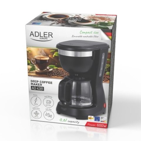 AD 4381 black Ekspres przelewowy 0,6l