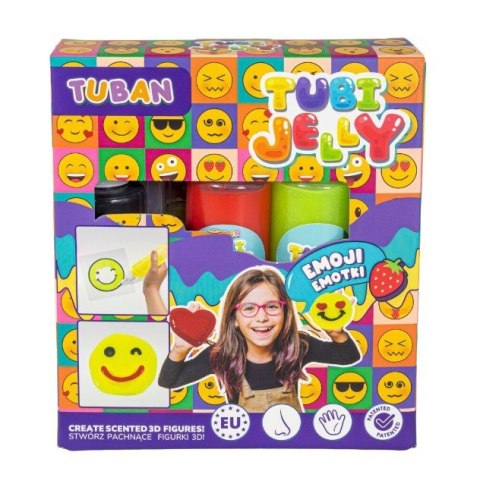Zestaw tubi jelly emotki 3 kolory