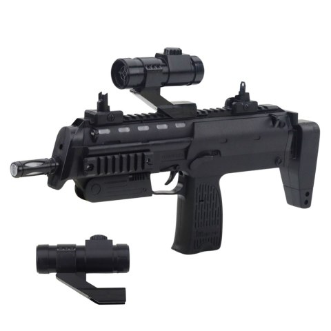 Karabin Zabawkowy Broń Światła Dźwięki Celownik Czarny 41cm