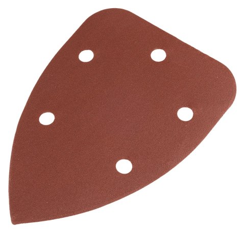 Papiery ścierne żelazko, na rzep 98 x 140 mm, P220, 5 szt., z 5 otworami