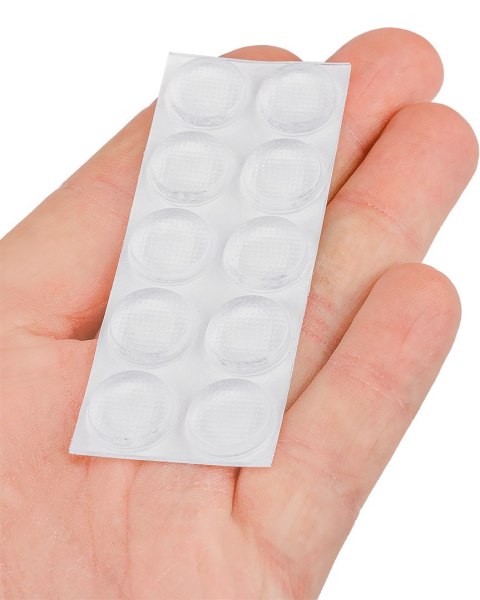 Podkładki silikonowe samoprzylepne 14mm, 10 szt.
