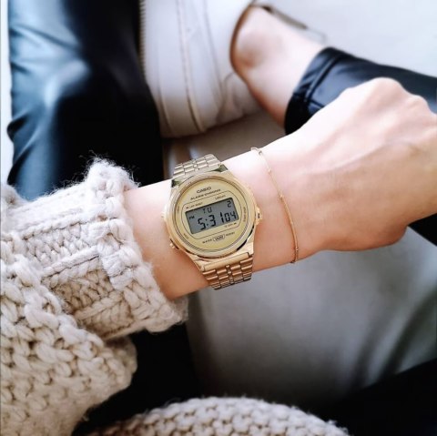 Casio ZEGAREK DAMSKI CASIO Vintage Iconic A171WEG-9ADF + BOX