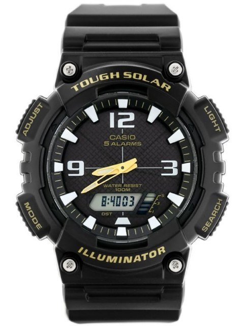 Casio ZEGAREK MĘSKI CASIO AQ-S810W-1BV (zd044c) - SOLAR POWERED + BOX