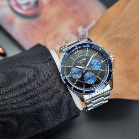 Casio ZEGAREK MĘSKI CASIO MTP-1374D-2AV (zd063c) + BOX