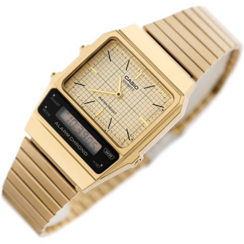 Casio ZEGAREK UNISEX CASIO Vintage Dual Time AQ-800EG-9ADF + BOX