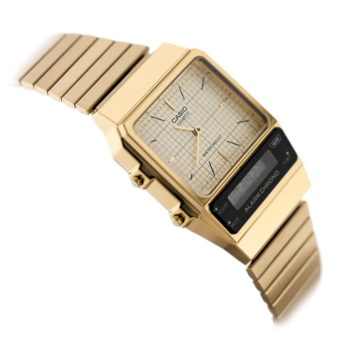 Casio ZEGAREK UNISEX CASIO Vintage Dual Time AQ-800EG-9ADF + BOX
