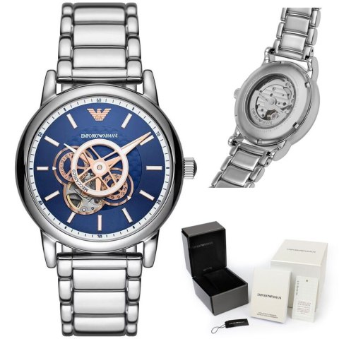 Emporio Armani Zegarek męski EMPORIO ARMANI LUIGI Open Heart AUTOMATIC AR60036