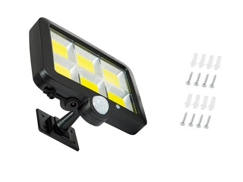 87-497# Lampa solarna z czujnikiem ruchu pir i zmierzchu sl-01 30w