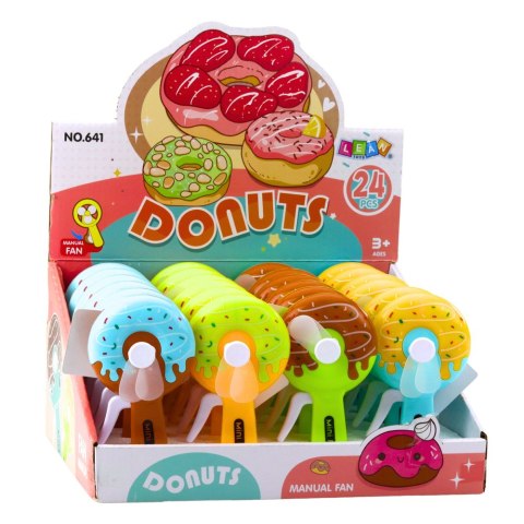 Wentylator Ręczny Mini Wiatraczek Pączek Donut Dla Dzieci 4 Wzory