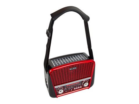 77-556# Radio przenośne analogowe am/fm bt blow ra17 solarne czerwone