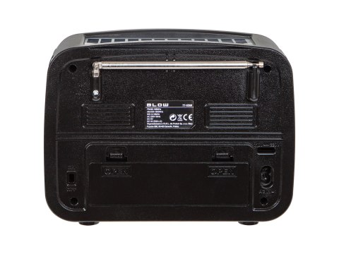 77-556# Radio przenośne analogowe am/fm bt blow ra17 solarne czerwone