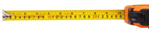 Miara zwijana stalowa 7.5 m x 25 mm, calowa