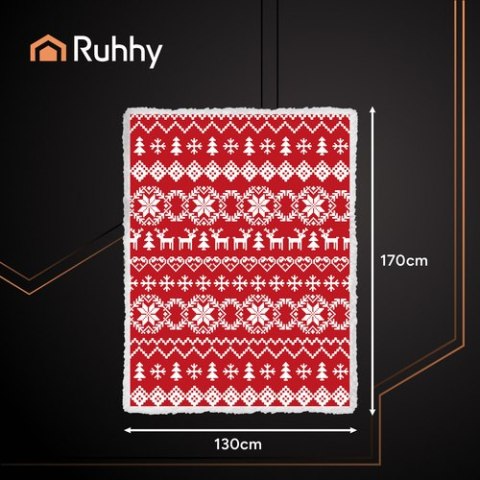 Koc świąteczny 1,3x1,7cm Ruhhy 26610