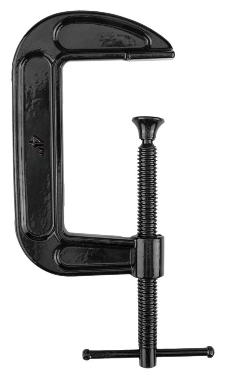 Ścisk stolarski (śrubowy), typ C (G), 100 mm (4"), żeliwny, waga 567g