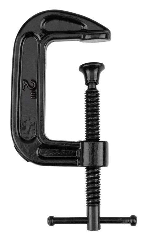 Ścisk stolarski (śrubowy), typ C (G), 50 mm (2"), żeliwny, waga 208g.