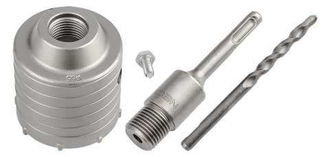 Otwornica widiowa 65mm z adapterem SDS+ oraz wiertłem pilotującym