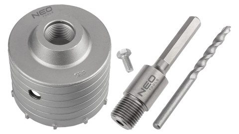 Otwornica widiowa 85 mm z adapterem HEX oraz wiertłem pilotującym