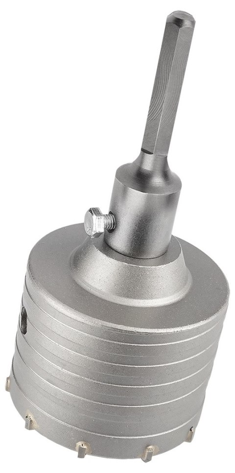 Otwornica widiowa 85 mm z adapterem HEX oraz wiertłem pilotującym
