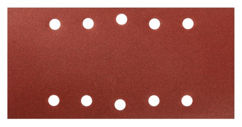 Papier ścierny na rzep 115 x 230 mm, P180, 5 szt., z 10 otworami