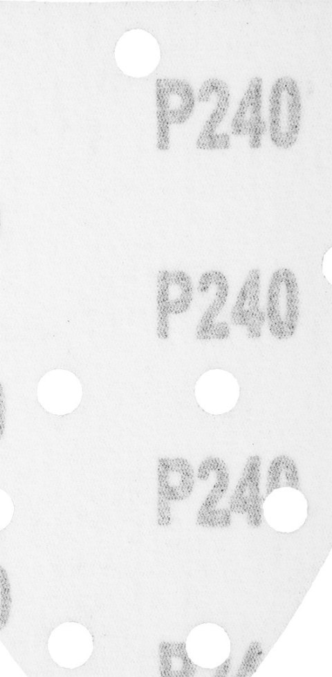 Papiery ścierne na rzep, żelazko 80 x 140 mm, P240, 5 szt., z 11 otworami do 59G336