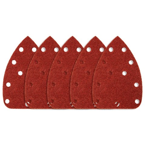 Papiery ścierne na rzep, żelazko 80 x 140 mm, P60, 5 szt., z 11 otworami do 59G336