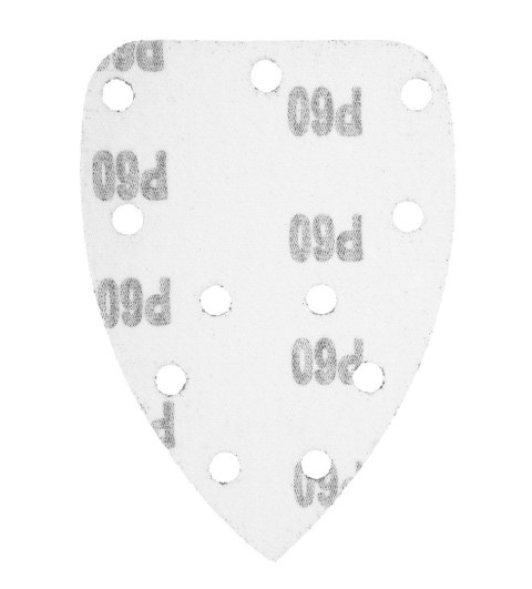 Papiery ścierne na rzep, żelazko 80 x 140 mm, P60, 5 szt., z 11 otworami do 59G336
