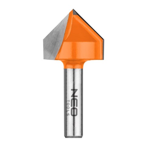 Frez do rowków typu V, TCT, 25.4 x 25.4 mm, trzpień 8 mm