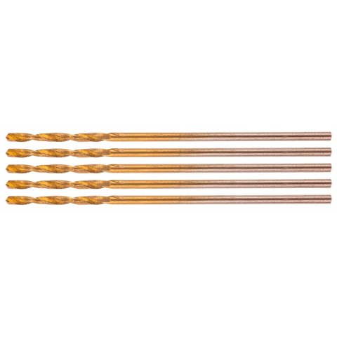 Wiertła do metalu HSS-TiN 1.0 mm, 5 szt.