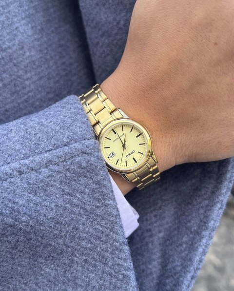 Casio ZEGAREK DAMSKI CASIO LTP-V002G-9A (zd587h) + BOX