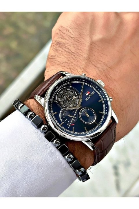 Tommy Hilfiger ZEGAREK MĘSKI TOMMY HILFIGER 1710629 Steward Open Heart + BOX