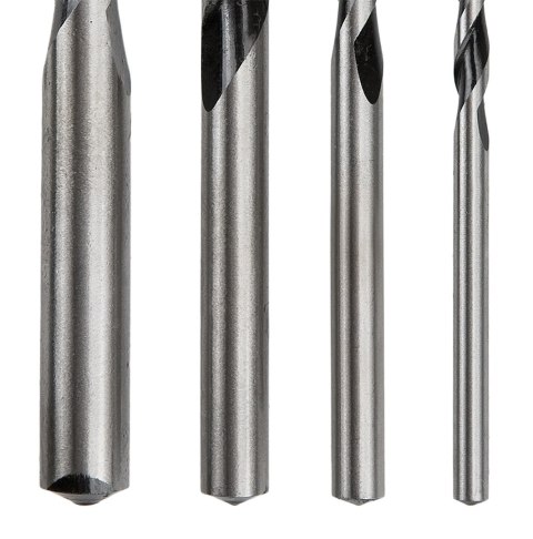 Wiertła do betonu 4-10 mm, zestaw 4 szt., końcówka motylkowa