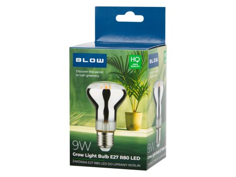 71-305# Żarówka e27 a60 led 9w r80 do uprawy roślin