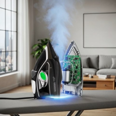 AD 5054 Żelazko parowe z pompą wody | lcd | 3000 w | 4 ust. temp. | stopa swift glide