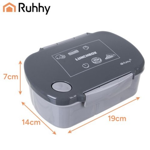 Śniadaniówka/lunchbox 800ml szary Ruhhy 26169