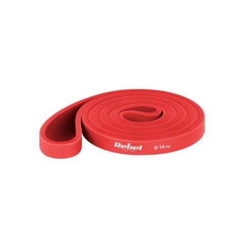 Guma do ćwiczeń TPE - Power Band PT-2, czerwona 6-14 kg REBEL ACTIVE