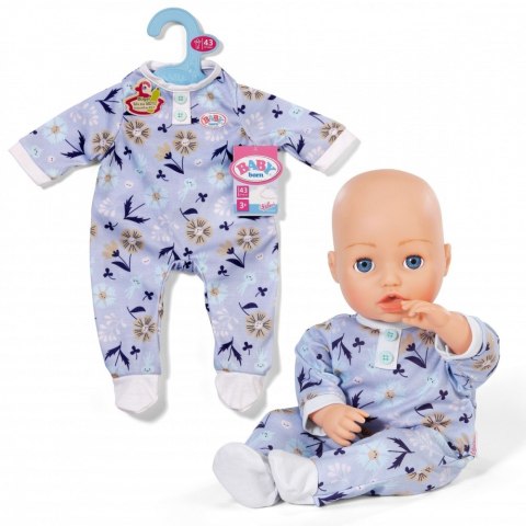 Kombinezon dla lalki baby born niebieski 43 cm