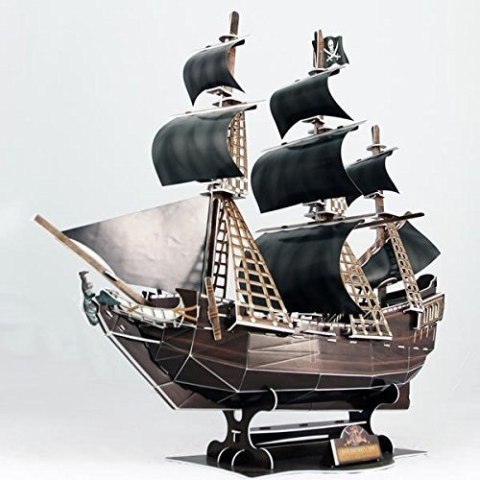 Puzzle 3d okręt piracki - zemsta królowej anny